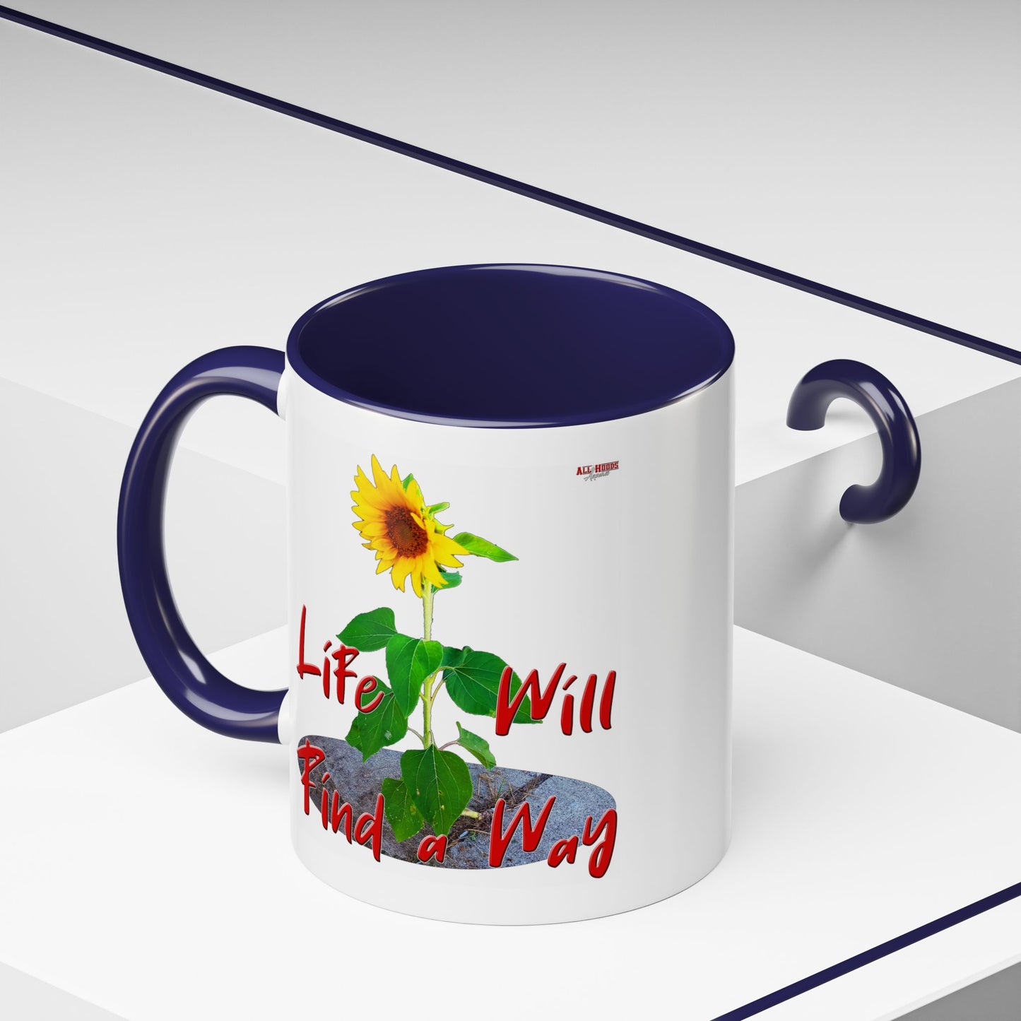 Concrete Sunflower Coffee Mug (11, 15oz)