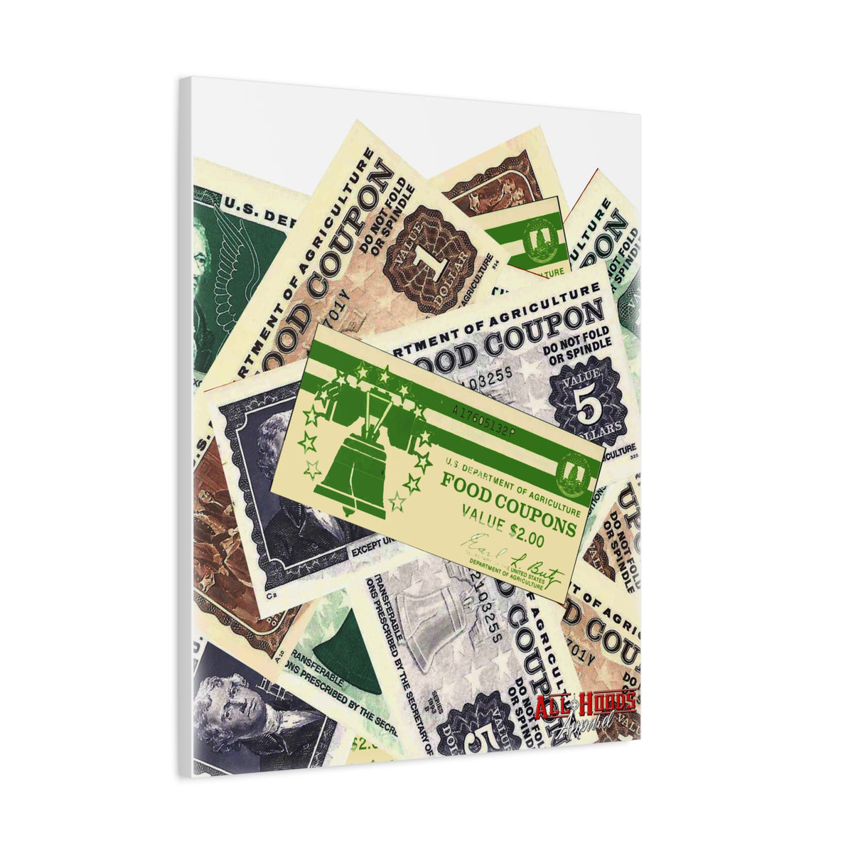 Food Stamps Matte Canvas, 1.25"