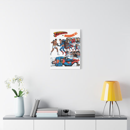 Superman vs. Muhammad Ali Matte Canvas, 1.25"