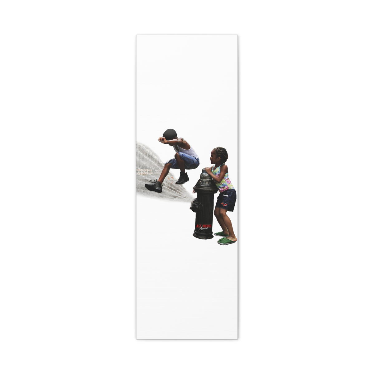 Fire Hydrant Fun Matte Canvas Print