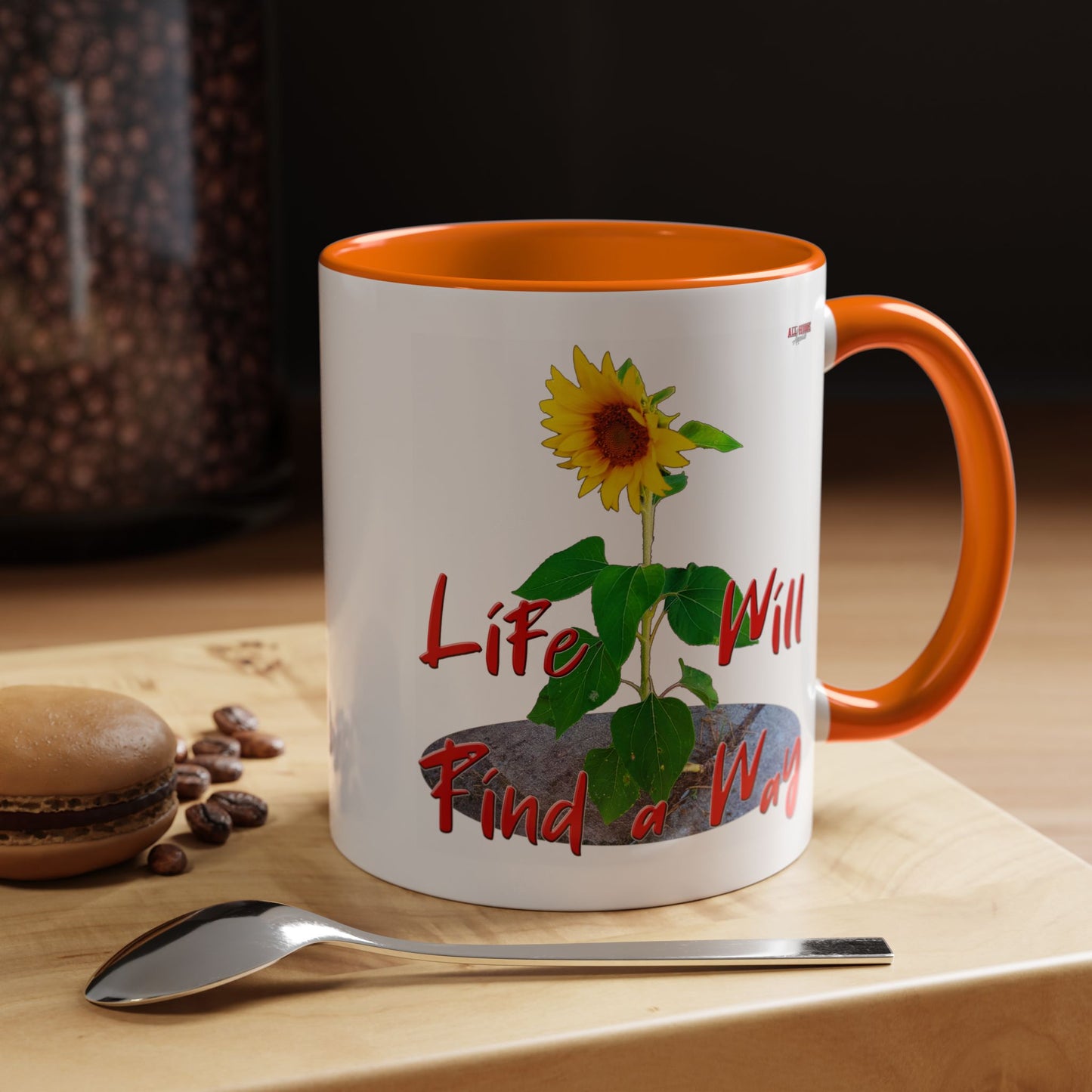 Concrete Sunflower Coffee Mug (11, 15oz)