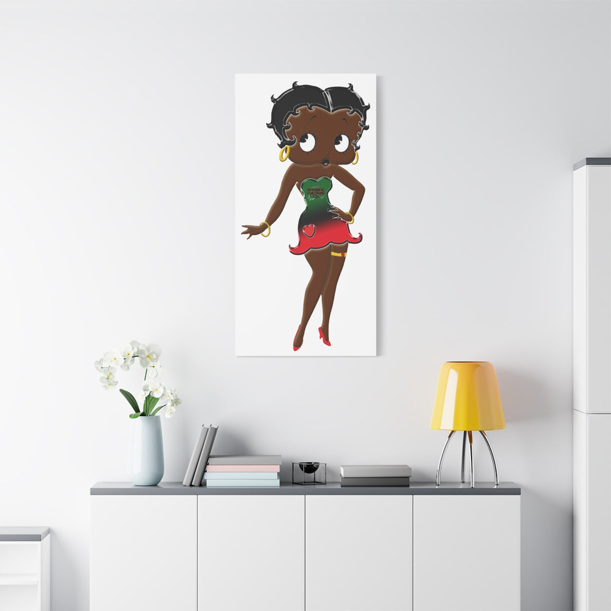 Betty Boop Matte Canvas, 1.25"