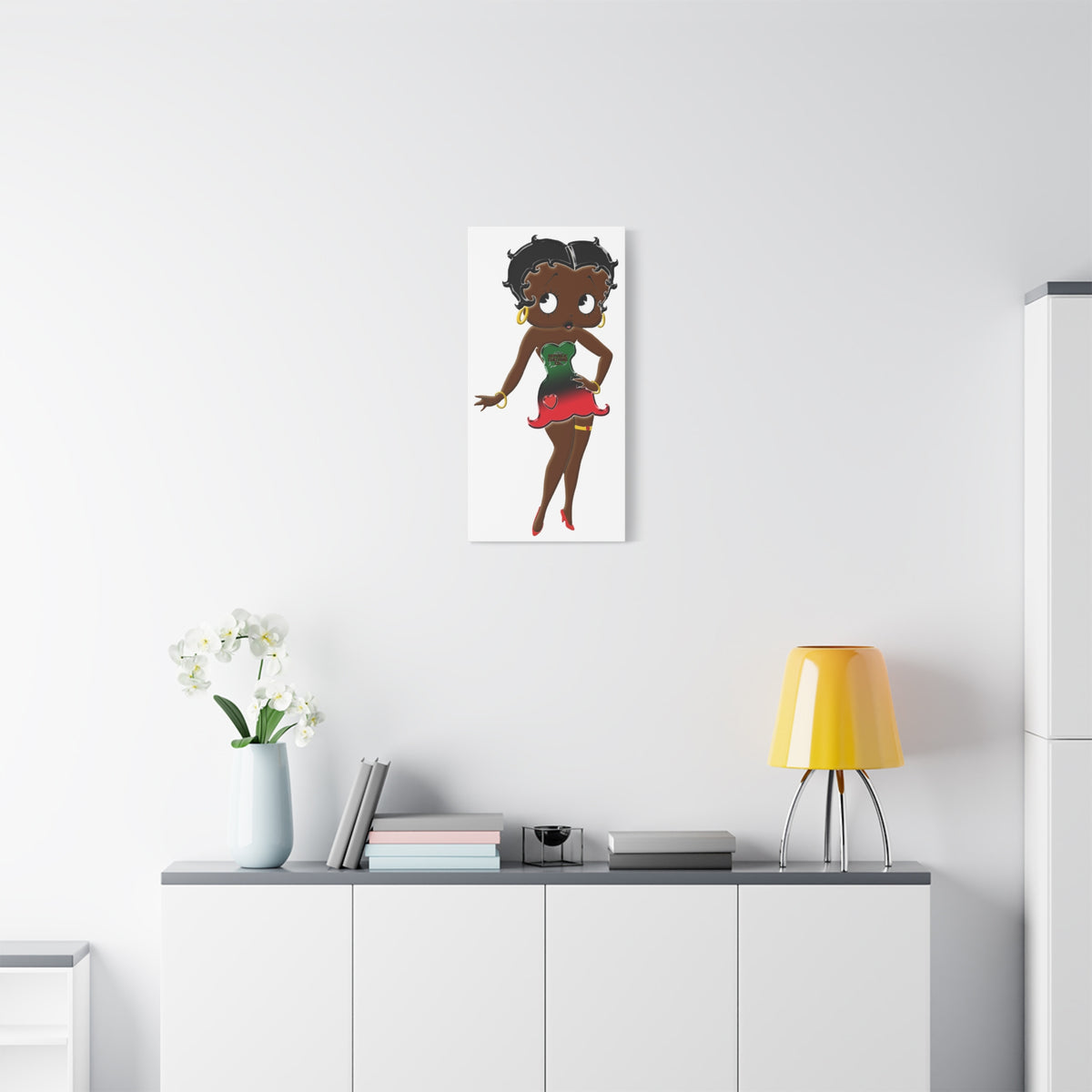 Betty Boop Matte Canvas, 1.25"