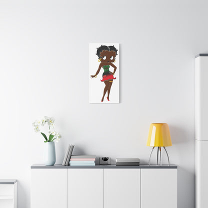 Betty Boop Matte Canvas, 1.25"