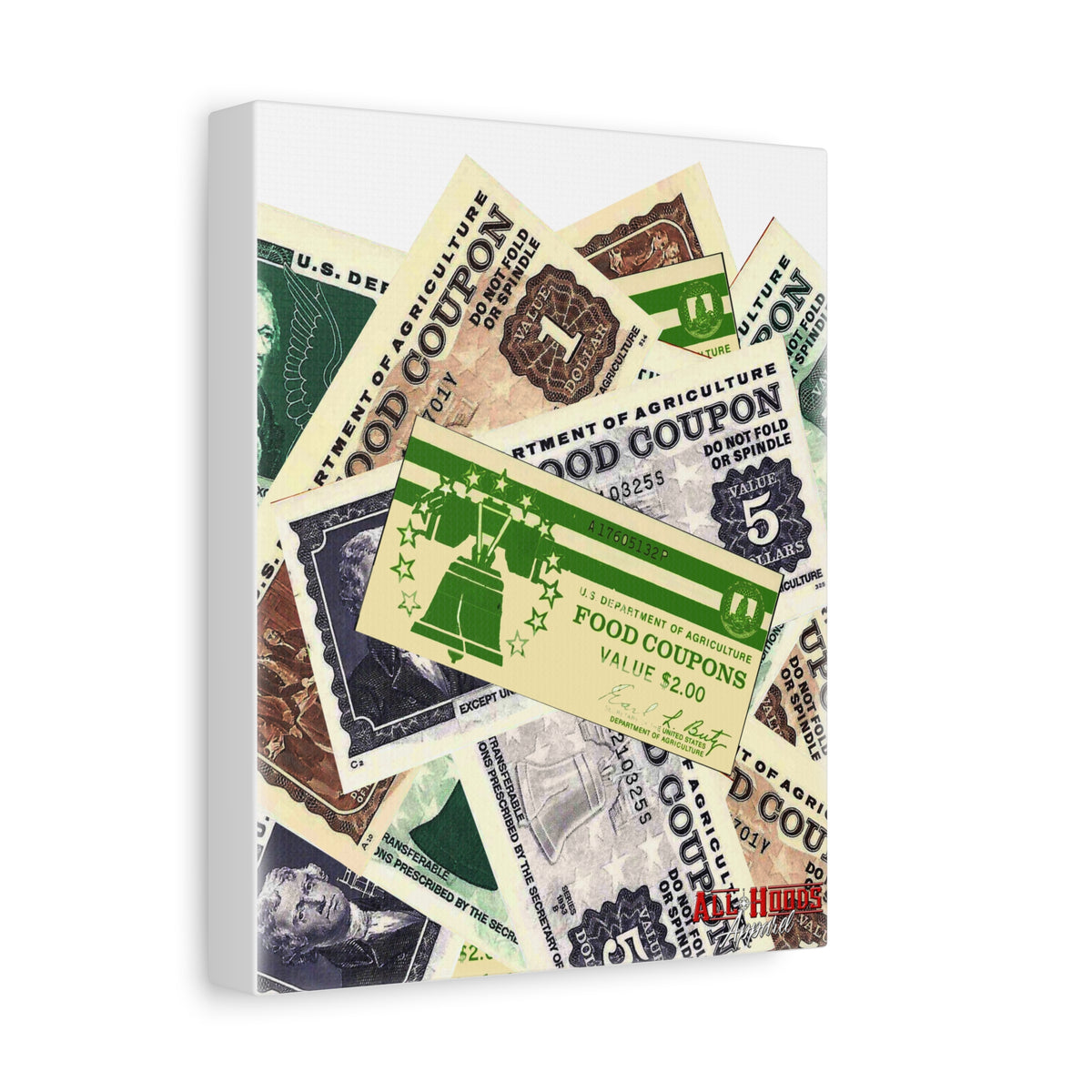 Food Stamps Matte Canvas, 1.25"