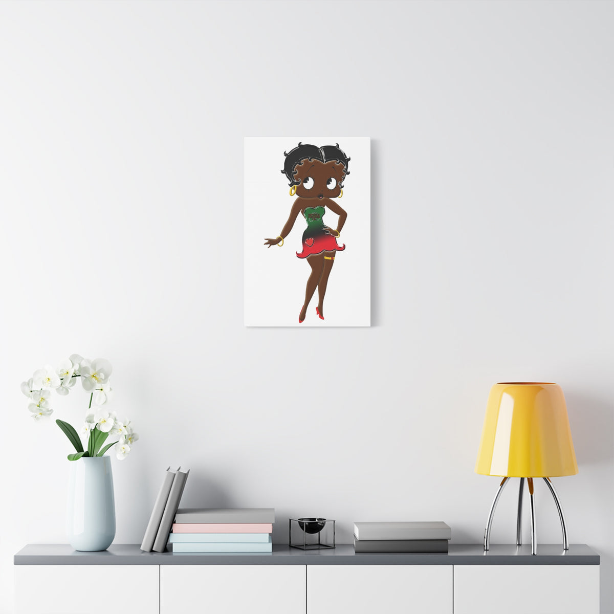 Betty Boop Matte Canvas, 1.25"