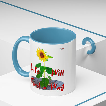Concrete Sunflower Coffee Mug (11, 15oz)