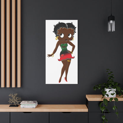 Betty Boop Matte Canvas, 1.25"