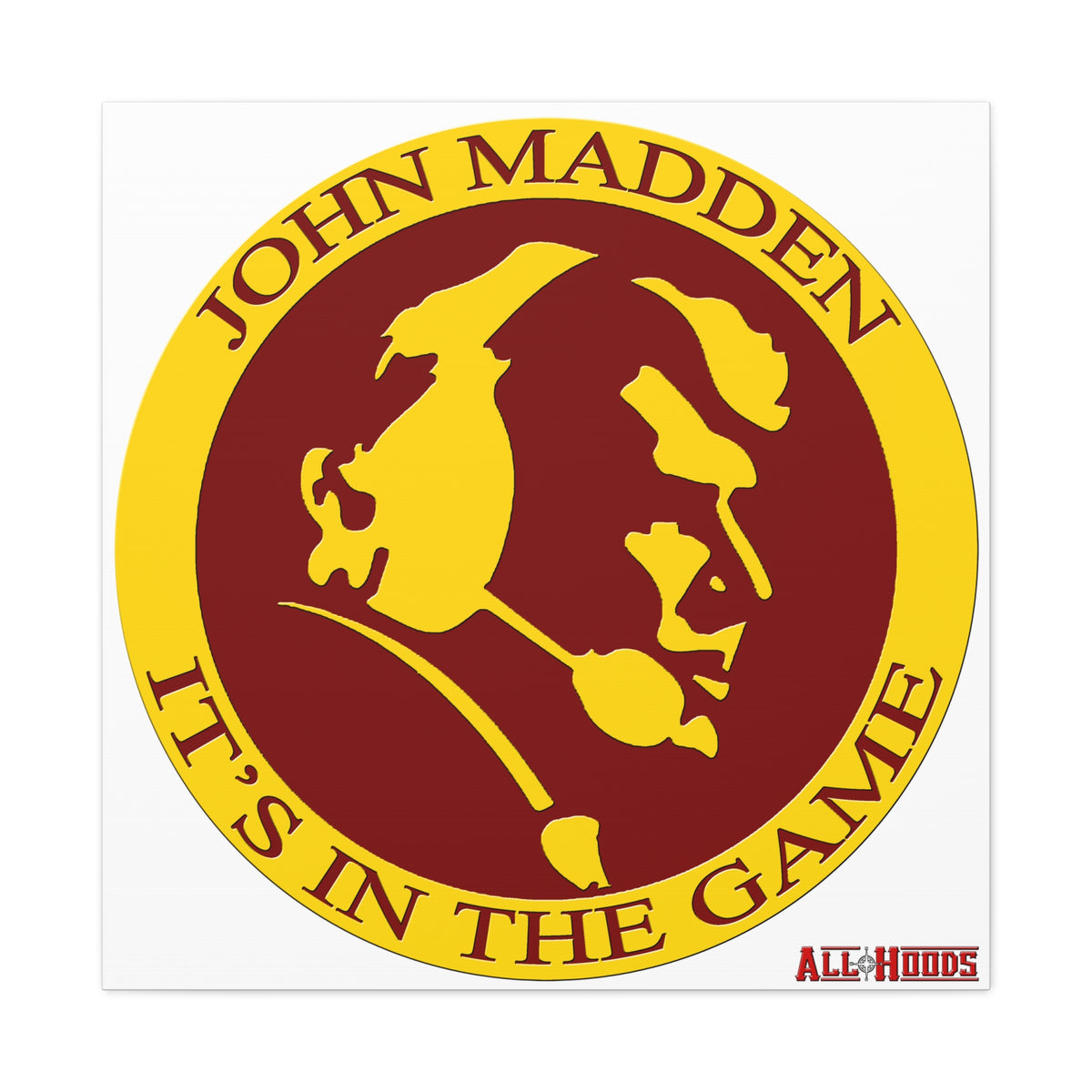 John Madden Matte Canvas, 1.25"