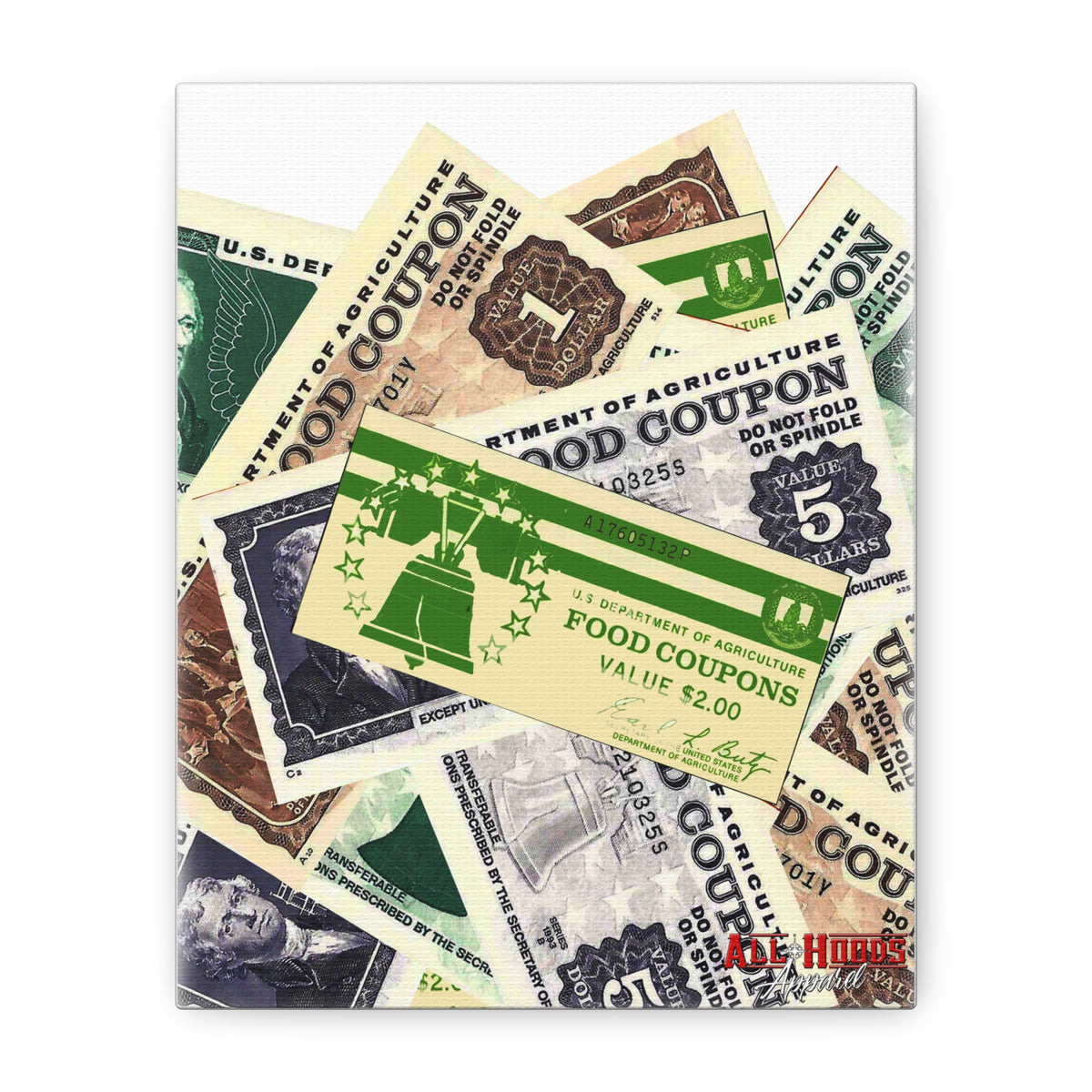 Food Stamps Matte Canvas, 1.25"