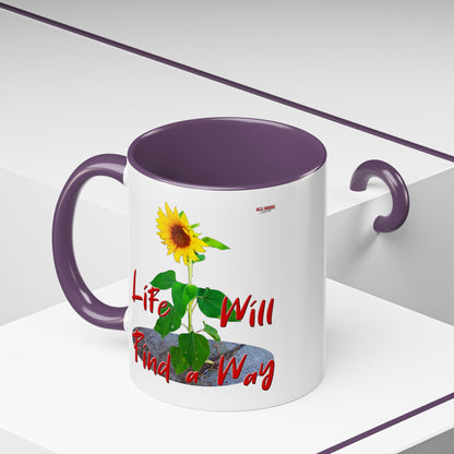 Concrete Sunflower Coffee Mug (11, 15oz)