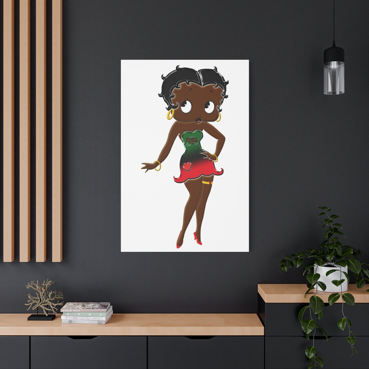 Betty Boop Matte Canvas, 1.25"