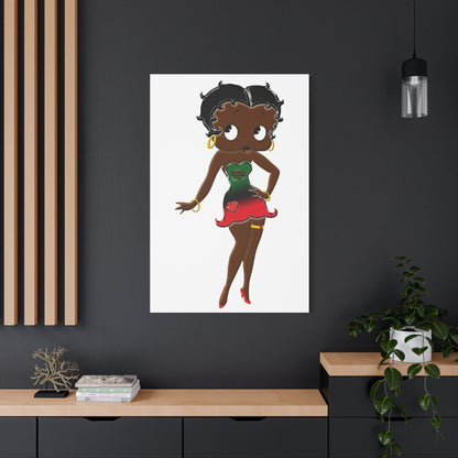 Betty Boop Matte Canvas, 1.25"