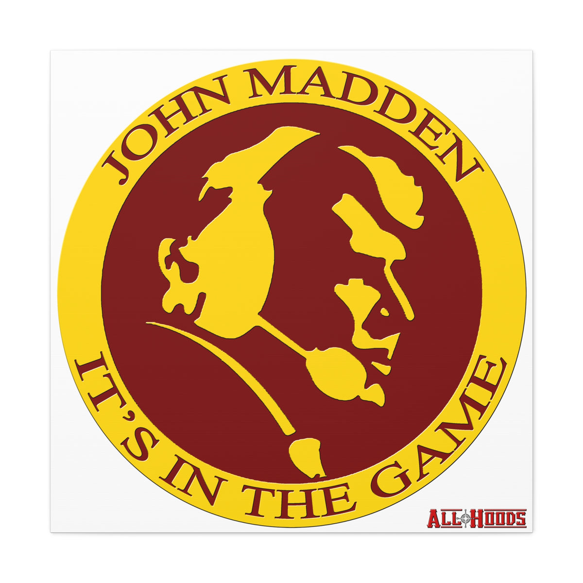 John Madden Matte Canvas, 1.25"
