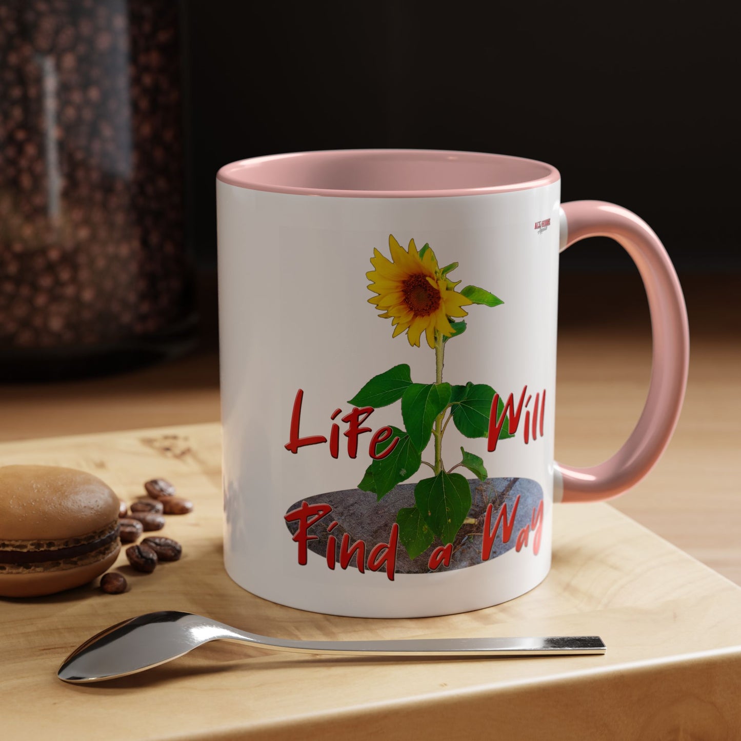 Concrete Sunflower Coffee Mug (11, 15oz)
