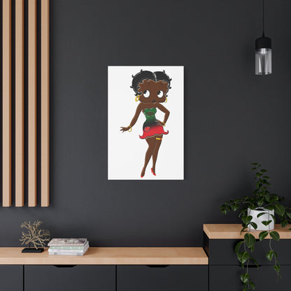 Betty Boop Matte Canvas, 1.25"
