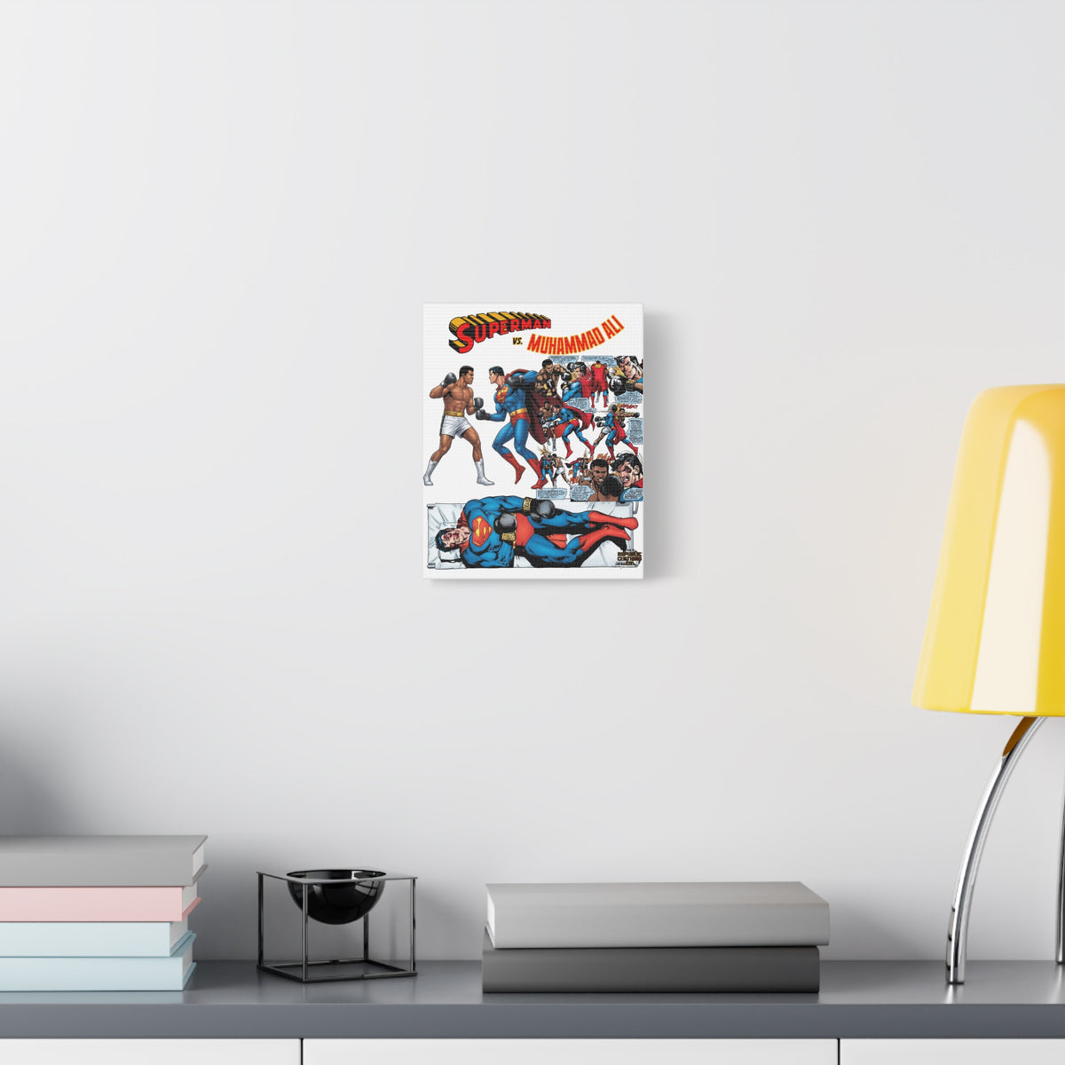 Superman vs. Muhammad Ali Matte Canvas, 1.25"