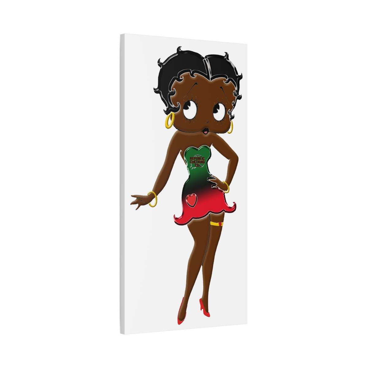 Betty Boop Matte Canvas, 1.25"