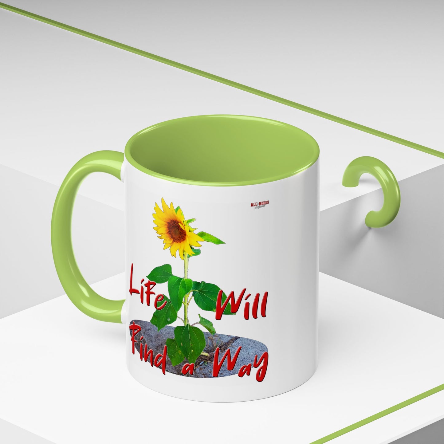 Concrete Sunflower Coffee Mug (11, 15oz)