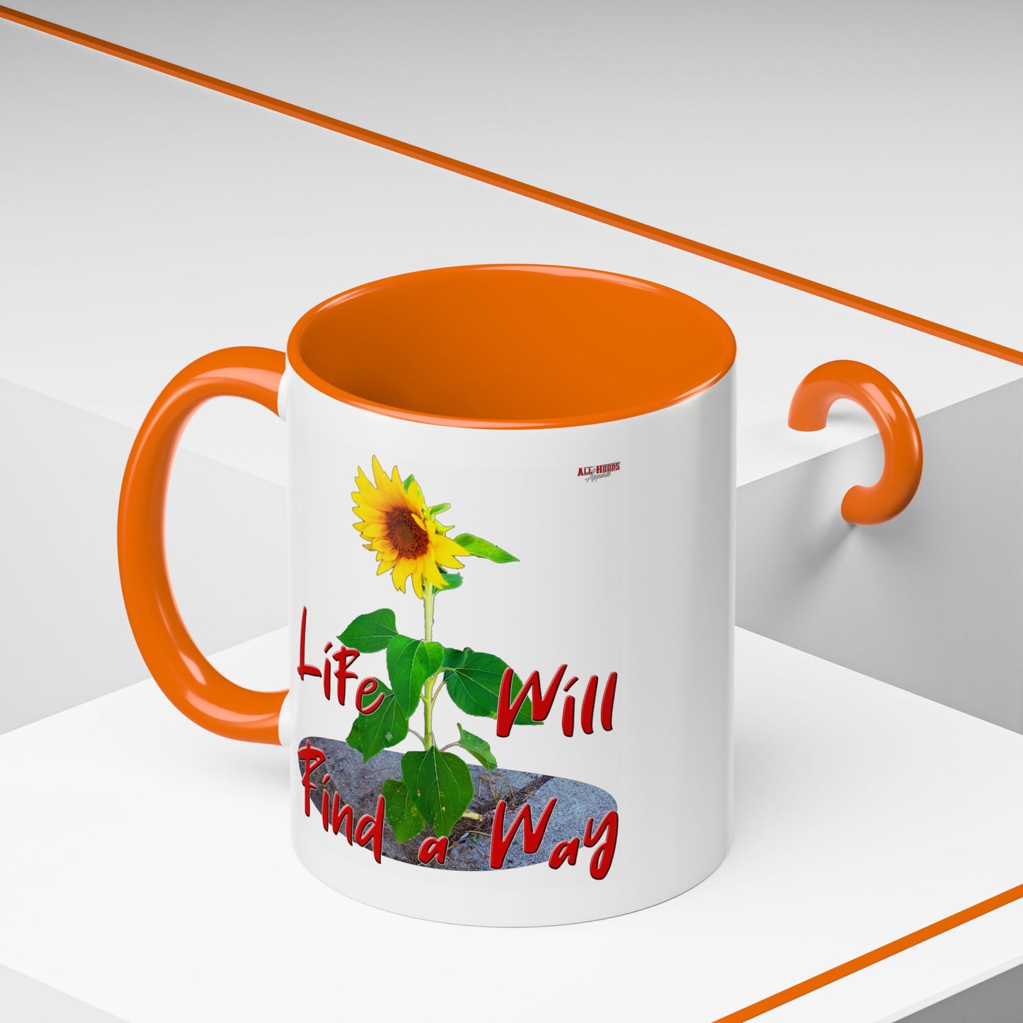 Concrete Sunflower Coffee Mug (11, 15oz)