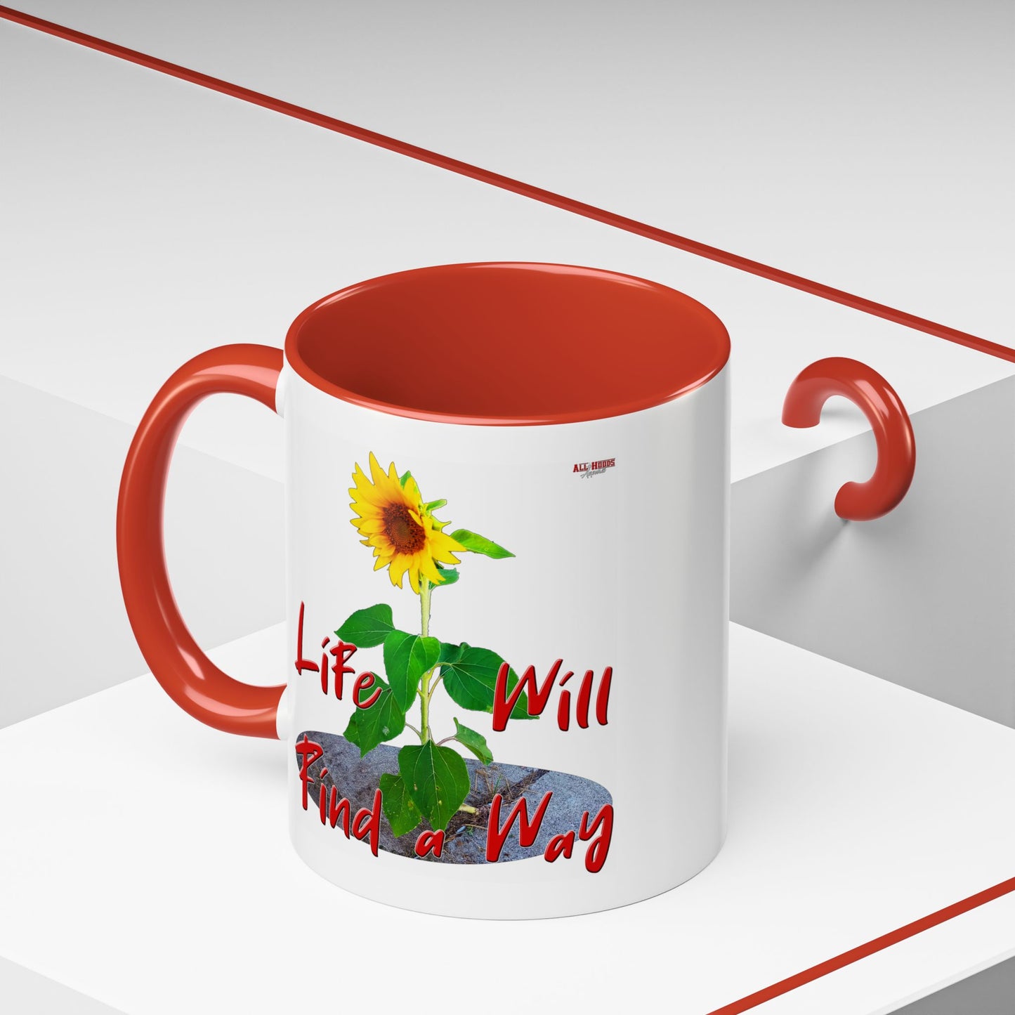 Concrete Sunflower Coffee Mug (11, 15oz)