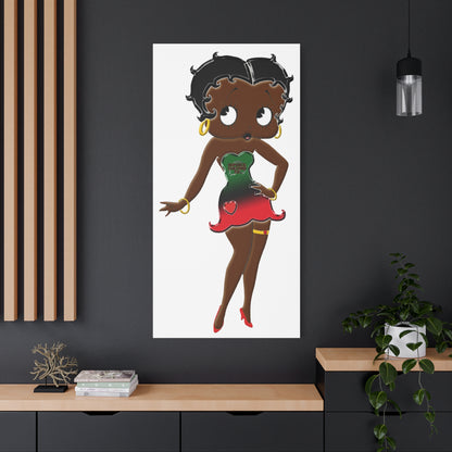 Betty Boop Matte Canvas, 1.25"