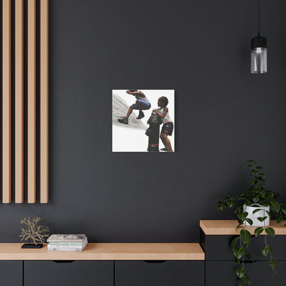 Fire Hydrant Fun Matte Canvas Print