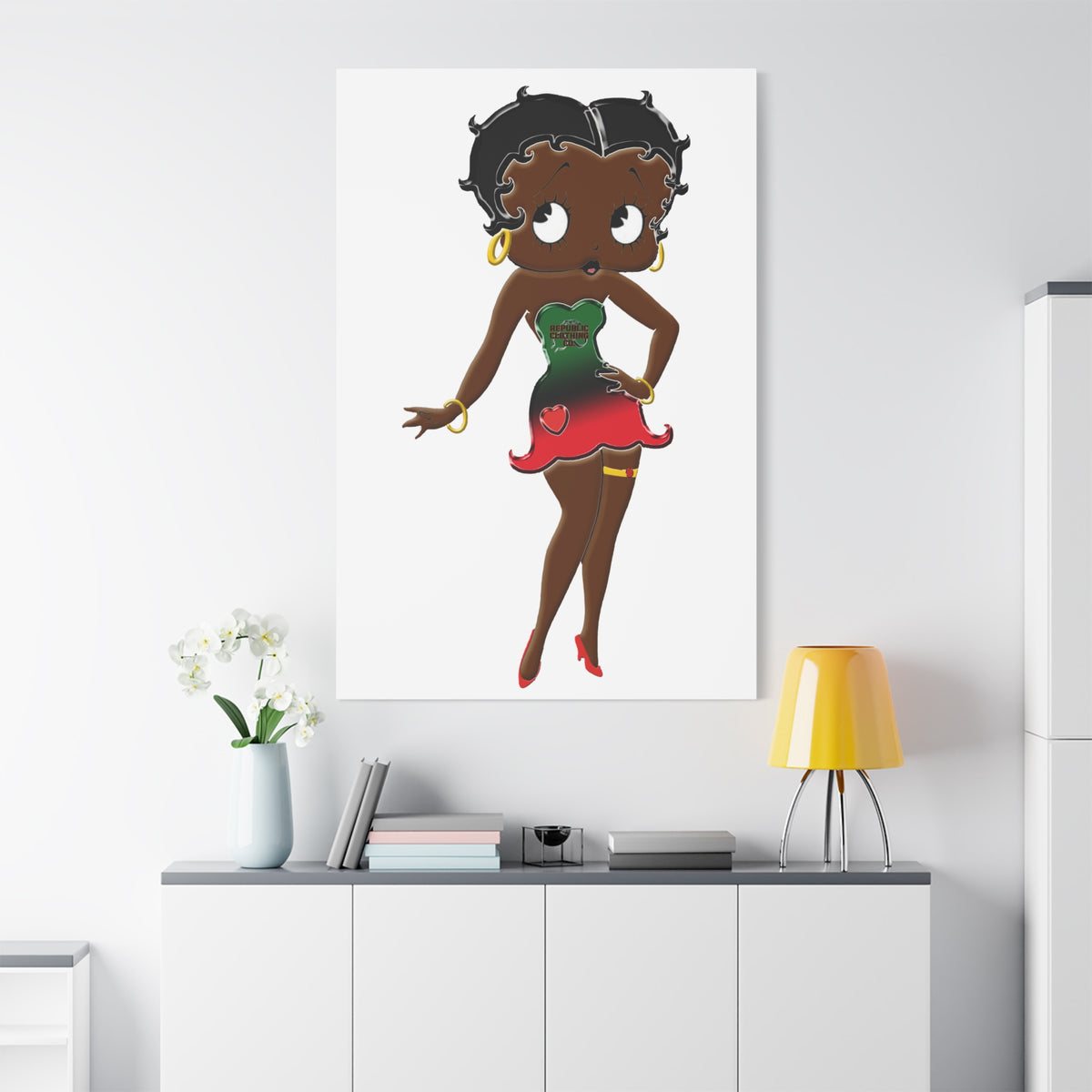 Betty Boop Matte Canvas, 1.25"