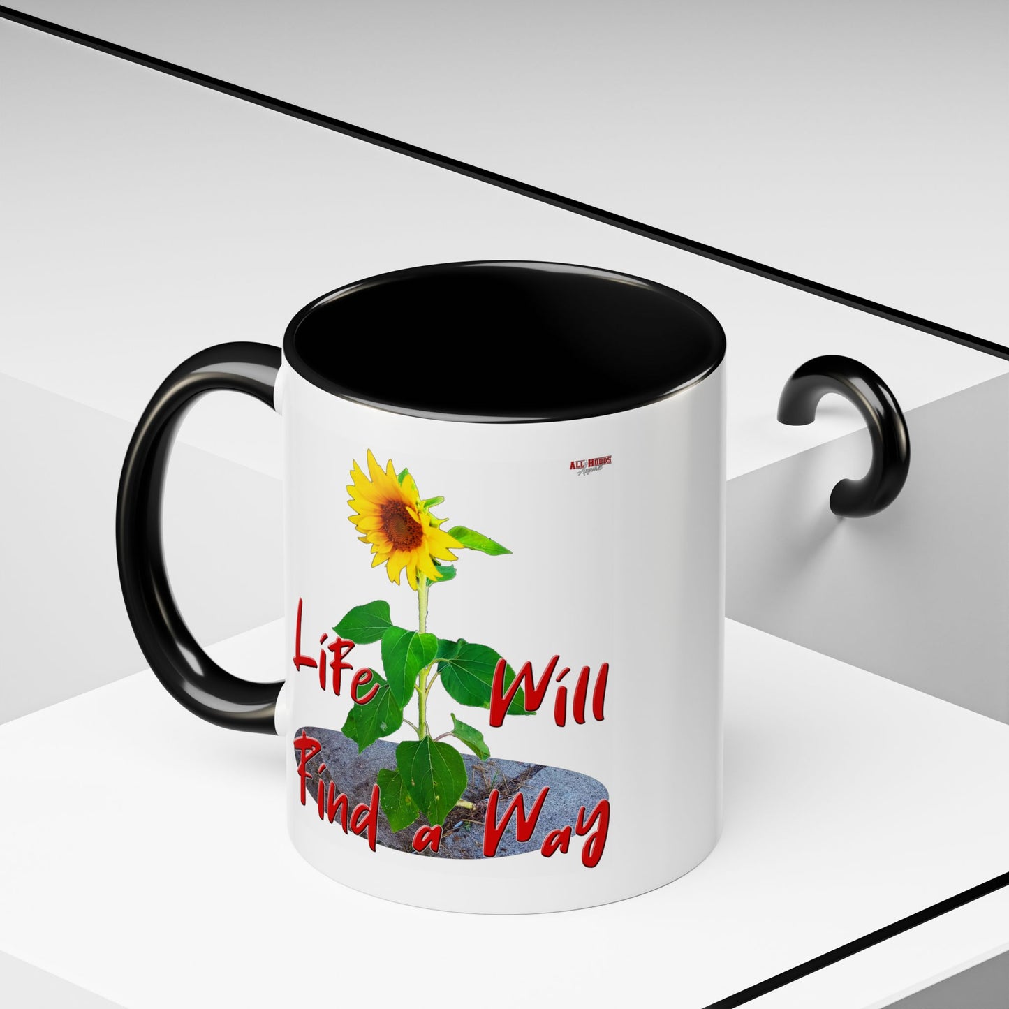Concrete Sunflower Coffee Mug (11, 15oz)