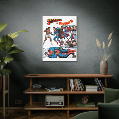 Superman vs. Muhammad Ali Matte Canvas, 1.25"
