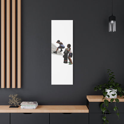 Fire Hydrant Fun Matte Canvas Print