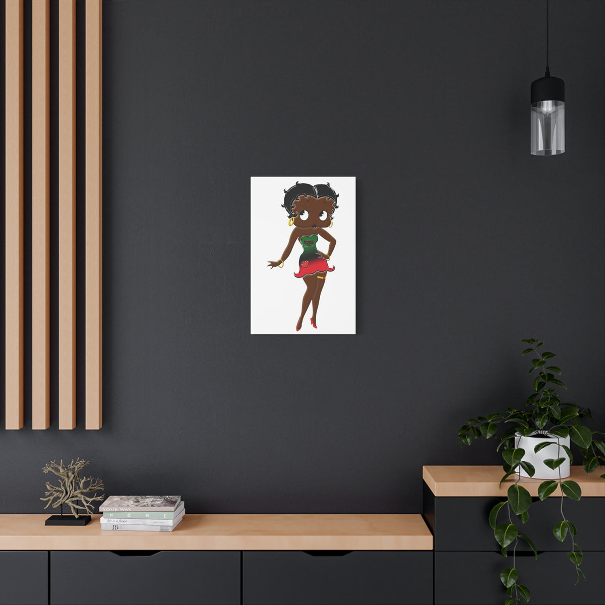 Betty Boop Matte Canvas, 1.25"