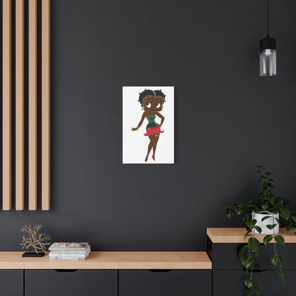 Betty Boop Matte Canvas, 1.25"