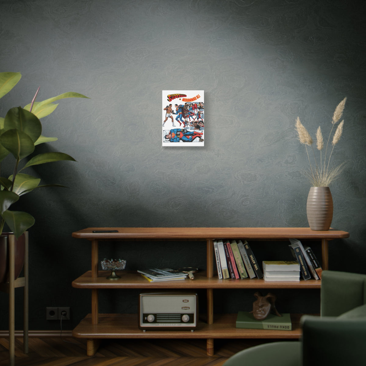 Superman vs. Muhammad Ali Matte Canvas, 1.25"