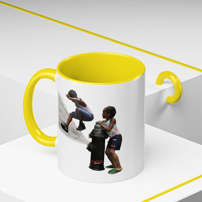 Fire Hydrant Fun Coffee Mug (11, 15oz)