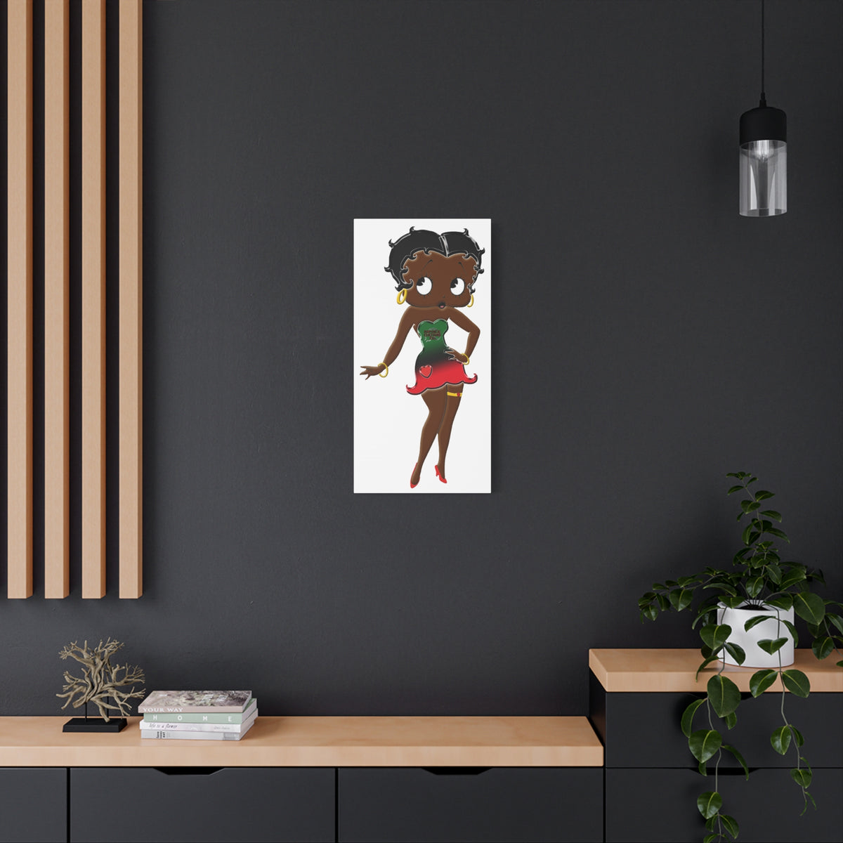 Betty Boop Matte Canvas, 1.25"