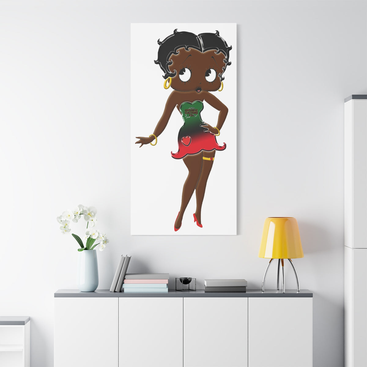 Betty Boop Matte Canvas, 1.25"