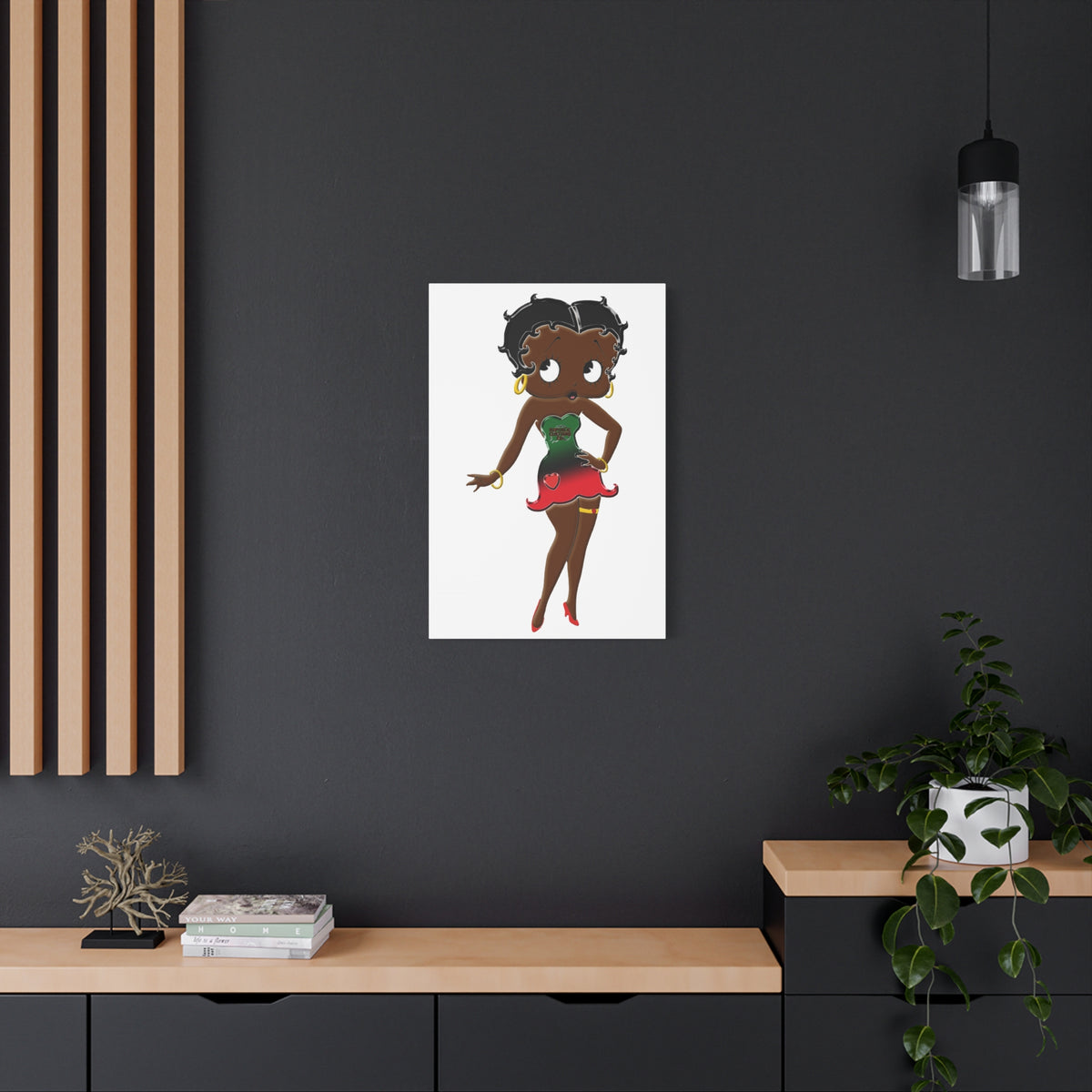 Betty Boop Matte Canvas, 1.25"