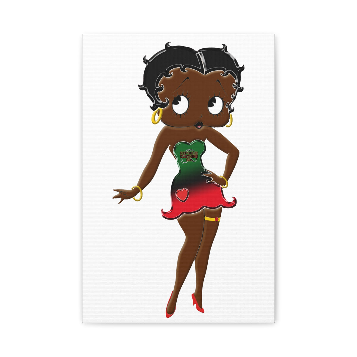 Betty Boop Matte Canvas, 1.25"