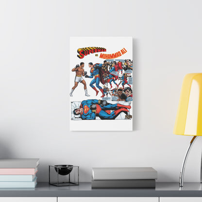 Superman vs. Muhammad Ali Matte Canvas, 1.25"