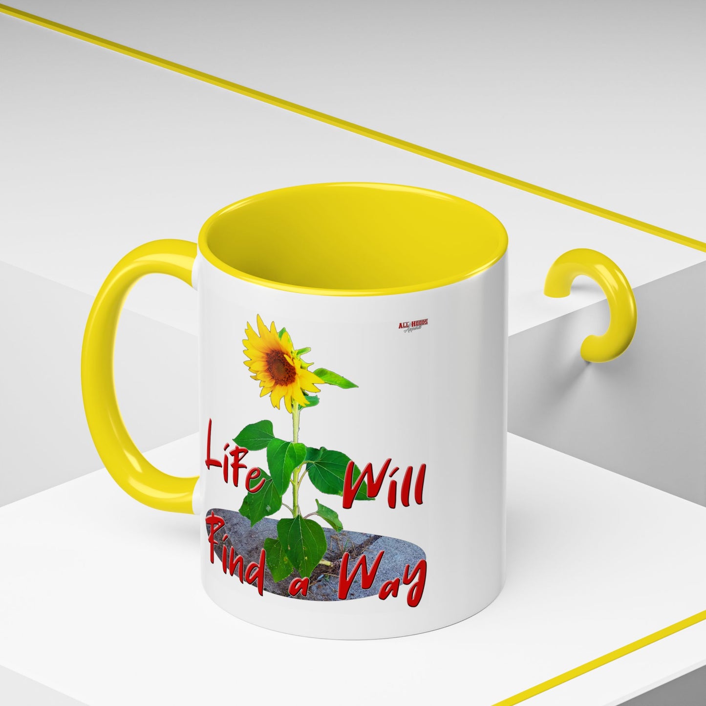 Concrete Sunflower Coffee Mug (11, 15oz)