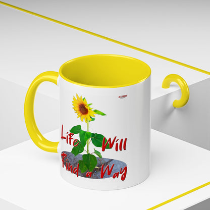 Concrete Sunflower Coffee Mug (11, 15oz)