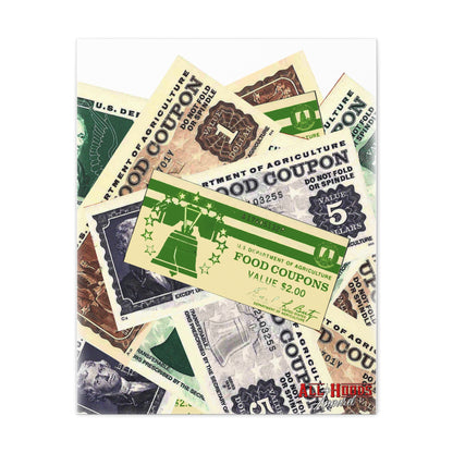 Food Stamps Matte Canvas, 1.25"