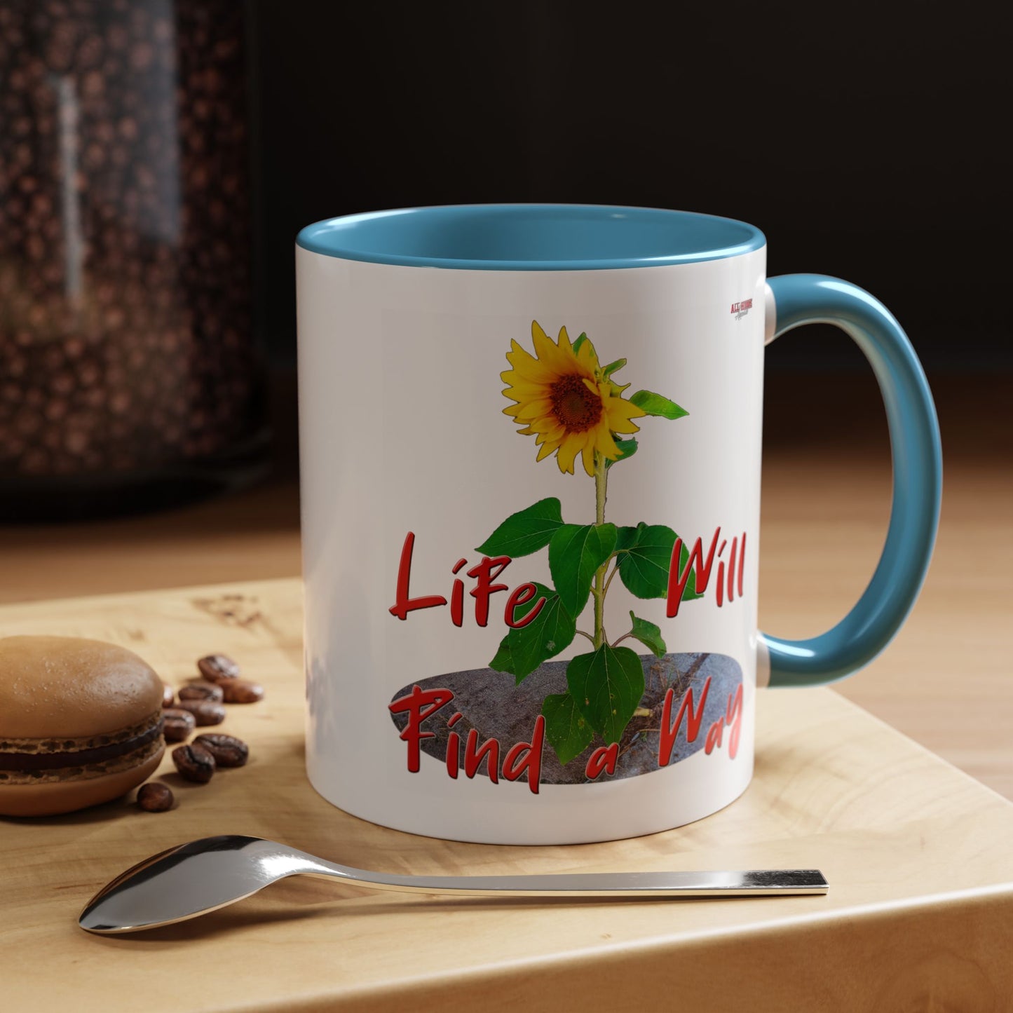 Concrete Sunflower Coffee Mug (11, 15oz)