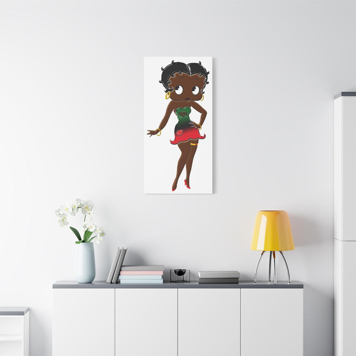 Betty Boop Matte Canvas, 1.25"