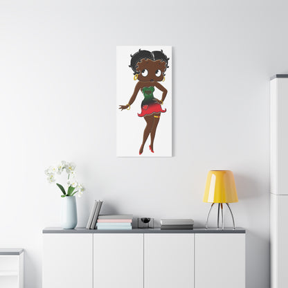 Betty Boop Matte Canvas, 1.25"