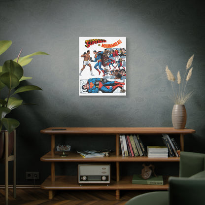 Superman vs. Muhammad Ali Matte Canvas, 1.25"
