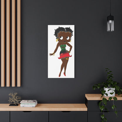 Betty Boop Matte Canvas, 1.25"