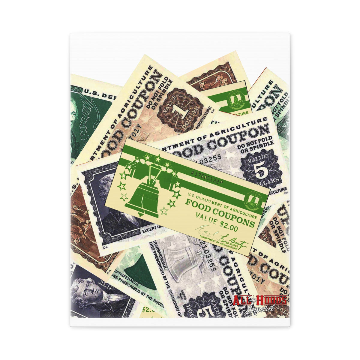 Food Stamps Matte Canvas, 1.25"