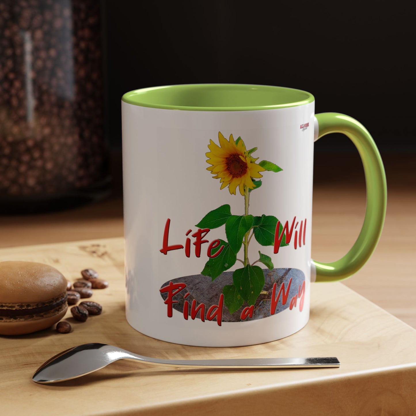 Concrete Sunflower Coffee Mug (11, 15oz)